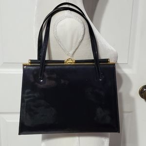 Margolin Vintage Black Shoulder Purse